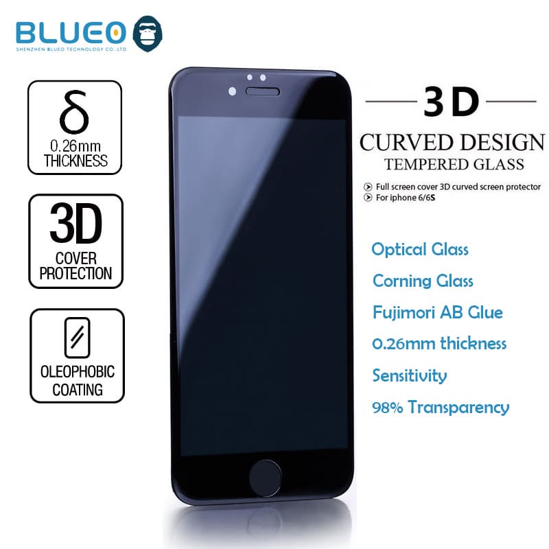 Blueo Corning 3D tempered glass screen protector for iphone